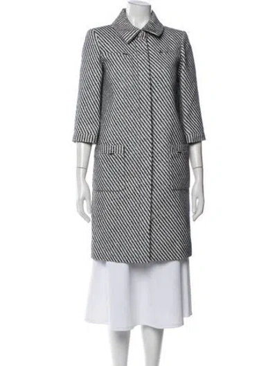 Pre-owned Chanel 2016 Tweed Pattern Coat In Multi