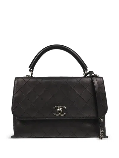 Pre-owned Chanel 2016 Two-way Hanbag In Black