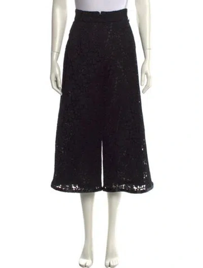 Pre-owned Chanel 2016 Wide Leg Pants In Black