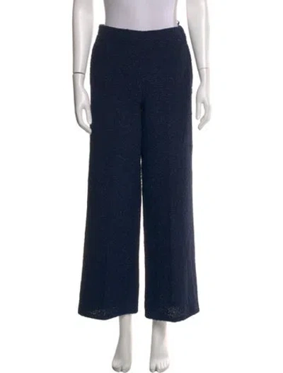 Pre-owned Chanel 2016 Wide Leg Pants In Blue