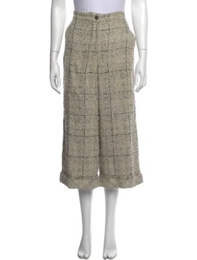 Pre-owned Chanel 2016 Wide Leg Pants In Neutrals