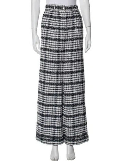 Pre-owned Chanel 2016 Wide Leg Pants In White
