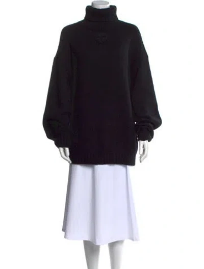 Pre-owned Chanel 2016 Wool Sweater In Black