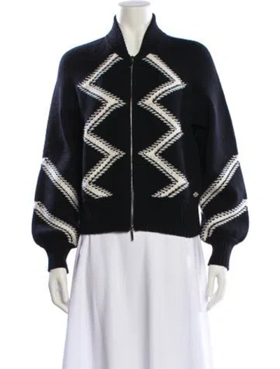 Pre-owned Chanel 2016 Wool Sweater In Black