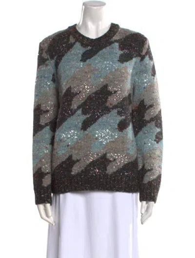 Pre-owned Chanel 2016 Wool Sweater In Gray