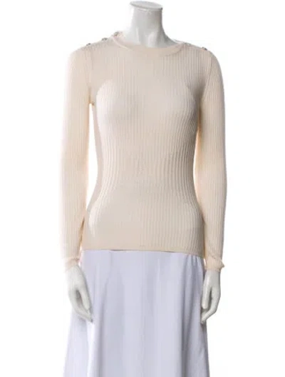 Pre-owned Chanel 2016 Wool Sweater In Neutral
