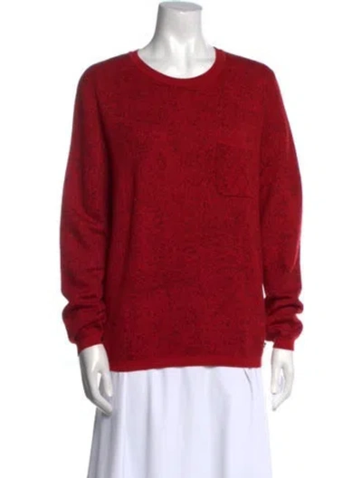 Pre-owned Chanel 2016 Wool Sweater In Red