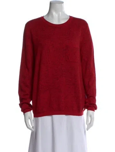 Pre-owned Chanel 2016 Wool Sweater In Red