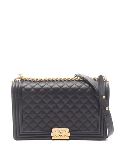 Chanel 2016-2017 Boy  Shoulder Bag In Black