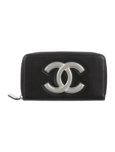Pre-owned Chanel 2016-2017 Timeless Cc Continental Wallet Continental Wallet In Black