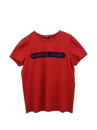 Pre-owned Chanel 2017-2018 Short-sleeve T-shirt In Red