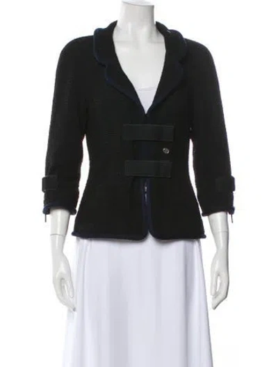 Pre-owned Chanel 2017 Blazer In Black