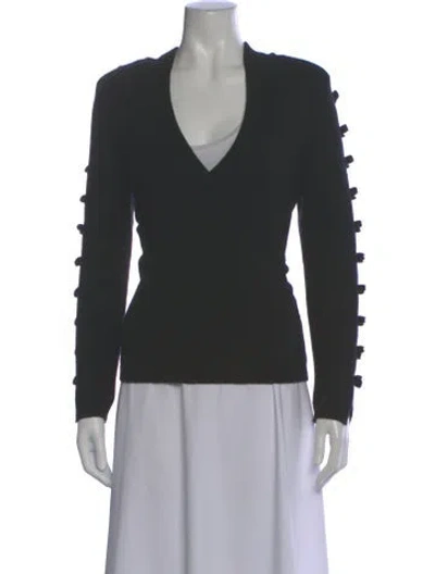 Pre-owned Chanel 2017 Cashmere Sweater In Black