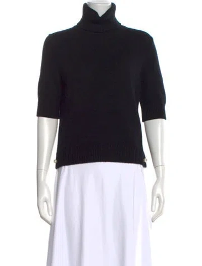 Pre-owned Chanel 2017 Cashmere Sweater In Black