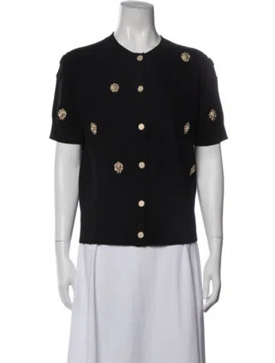 Pre-owned Chanel 2017 Cashmere Sweater In Black