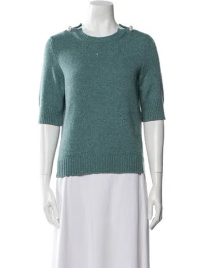 Pre-owned Chanel 2017 Cashmere Sweater In Blue