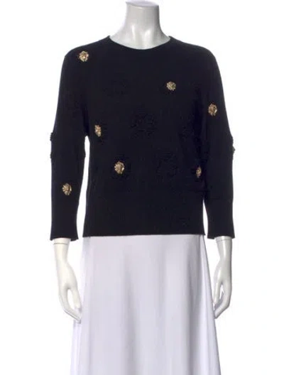 Pre-owned Chanel 2017 Cashmere Sweater In Blue
