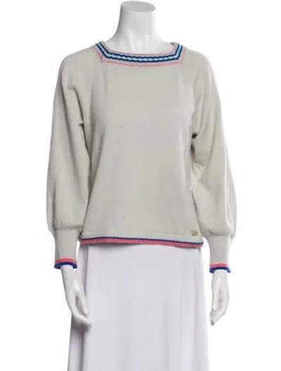 Pre-owned Chanel 2017 Cashmere Sweater In Gray