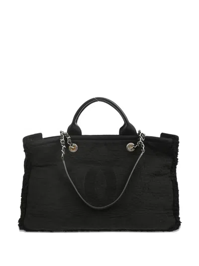 Pre-owned Chanel 2017 ココマーク 2way ハンドバッグ In Black