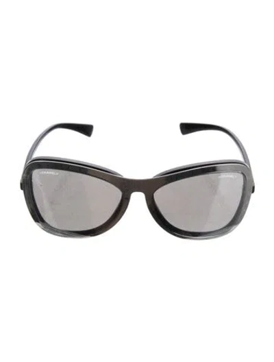 Pre-owned Chanel 2017 Clip-on Sunglasses W/ Tags In Multi