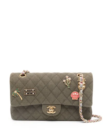 Pre-owned Chanel 2017 Cuba Cruise Shoulder Bag In Green
