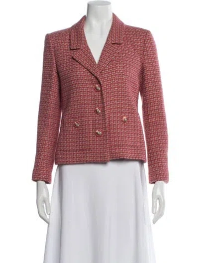 Pre-owned Chanel 2017 Fantasy Blazer In Red