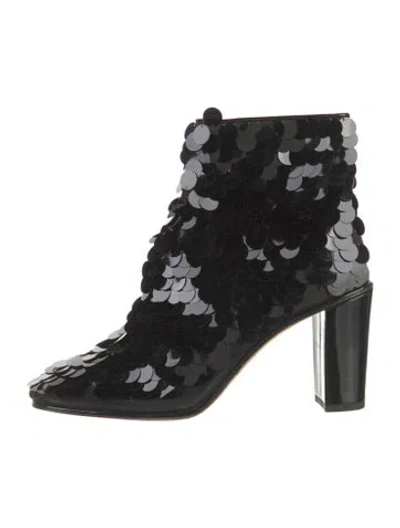 Pre-owned Chanel 2017 Interlocking Cc Logo Boots In Black