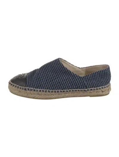 Pre-owned Chanel 2017 Interlocking Cc Logo Espadrilles