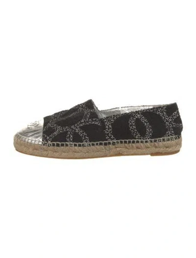Pre-owned Chanel 2017 Interlocking Cc Logo Espadrilles In Multi