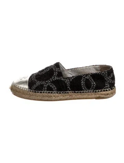 Pre-owned Chanel 2017 Interlocking Cc Logo Espadrilles In Multi