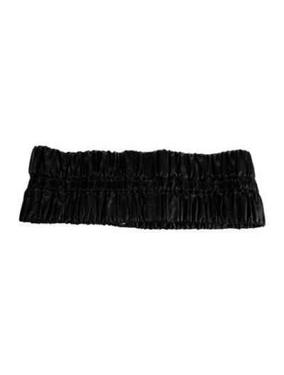Pre-owned Chanel 2017 Interlocking Cc Logo Waist Belt In Black