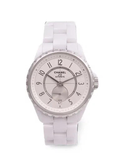 Pre-owned Chanel 2017 J12 42mm Watch In White
