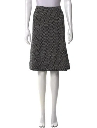 Pre-owned Chanel 2017 Knee-length Skirt In Black
