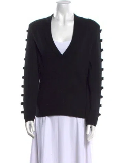 Pre-owned Chanel 2017 Metiers D'art Paris-cosmopolite Sweater In Black