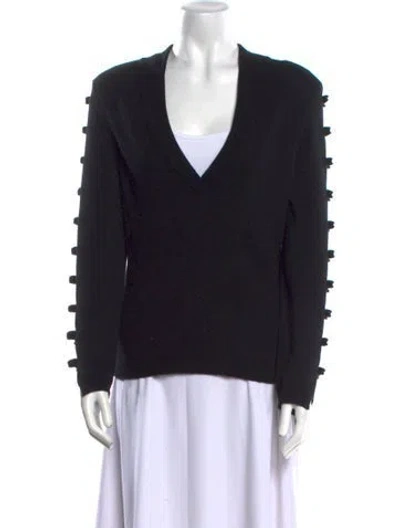 Pre-owned Chanel 2017 Metiers D'art Paris-cosmopolite Sweater In Black
