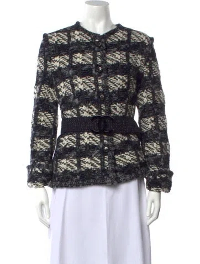 Pre-owned Chanel 2017 Metiers D'art Paris-cosmopolite Sweater In Black