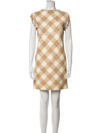 Pre-owned Chanel 2017 Midi Length Dress In Neutral