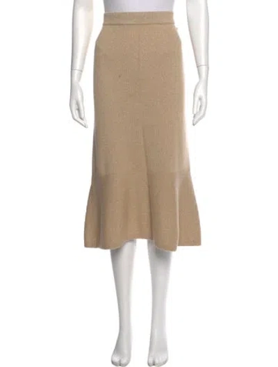 Pre-owned Chanel 2017 Midi Length Skirt In Neutral