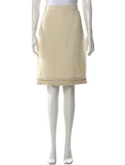 Pre-owned Chanel 2017 Midi Length Skirt In Neutral