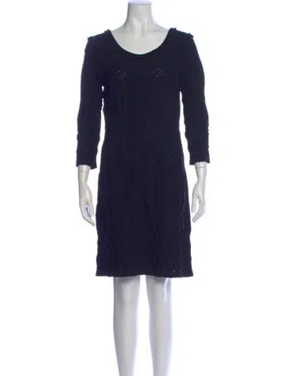 Pre-owned Chanel 2017 Mini Dress In Black