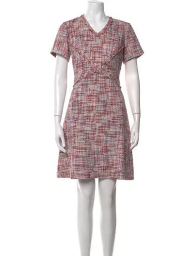 Pre-owned Chanel 2017 Mini Dress In Pink