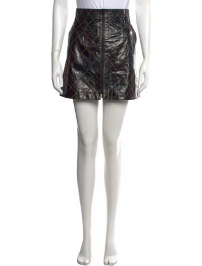 Pre-owned Chanel 2017 Mini Skirt In Black