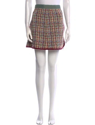 Pre-owned Chanel 2017 Mini Skirt In Green