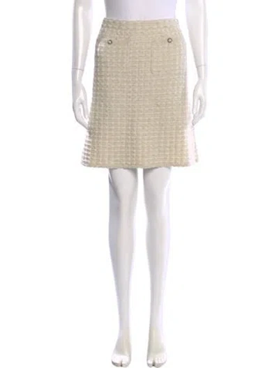 Pre-owned Chanel 2017 Mini Skirt In Neutral