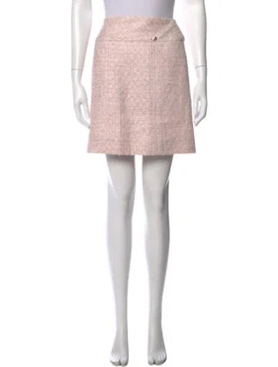 Pre-owned Chanel 2017 Mini Skirt In Pink