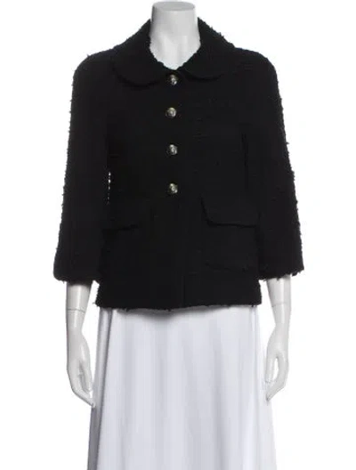 Pre-owned Chanel 2017 Nylon Jacket In Black