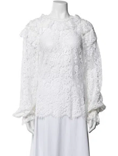 Pre-owned Chanel 2017 Paris-cosmopolite Blouse W/ Tags In White
