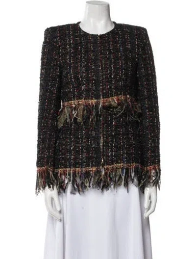 Pre-owned Chanel 2017 Paris-cosmopolite Evening Jacket In Black