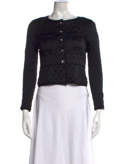 Pre-owned Chanel 2017 Paris-cosmopolite Evening Jacket In Black