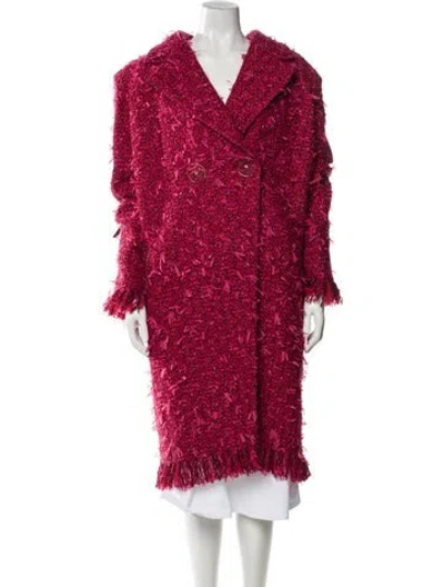 Pre-owned Chanel 2017 Paris-cosmopolite Faux Fur Coat In Pink